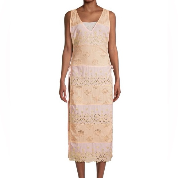 PQ Joy Eyelet Lace Cotton Tunic CoverUp, XS/S - Picture 5 of 6